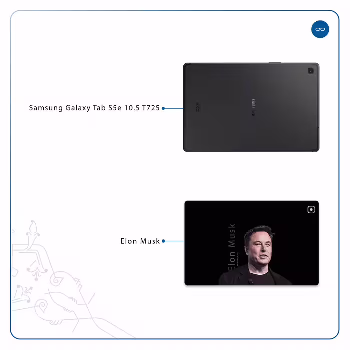 برچسب پوششی ماهوت مدل Elon Musk مناسب برای تبلت سامسونگ Galaxy Tab S5e 10.5 2019 T725