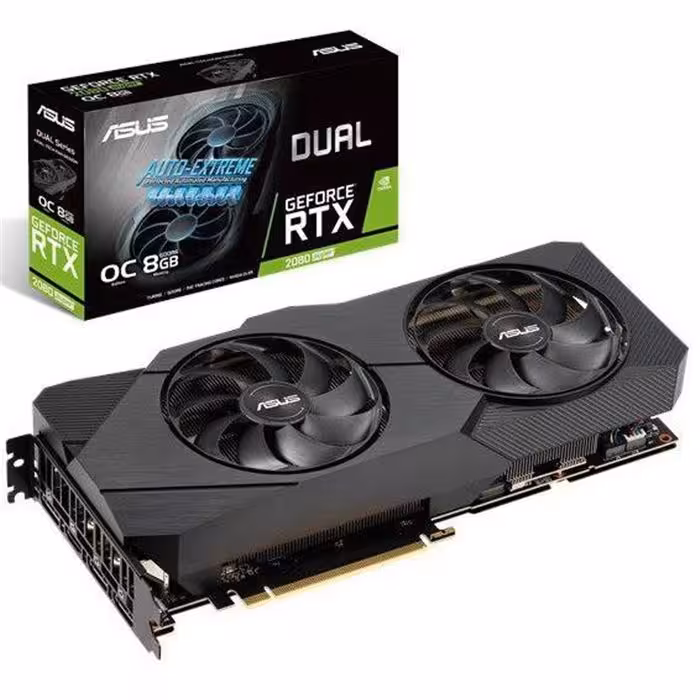 کارت گرافیک ایسوس مدل DUAL-RTX2080S-O8G-EVO با حافظه 8 گیگابایت