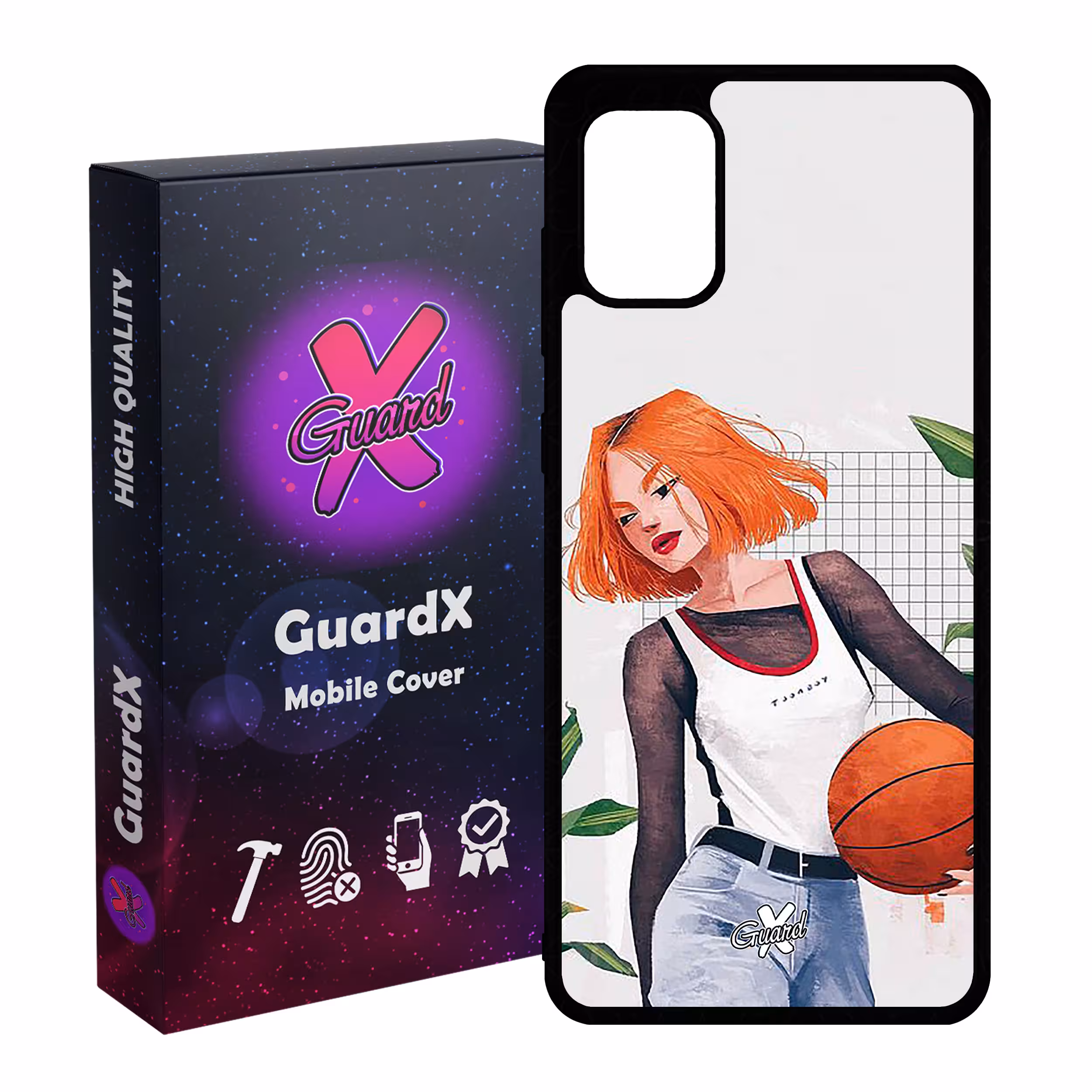 کاور گارد ایکس طرح Girl مدل Glass10338 مناسب برای گوشی موبایل سامسونگ Galaxy A31