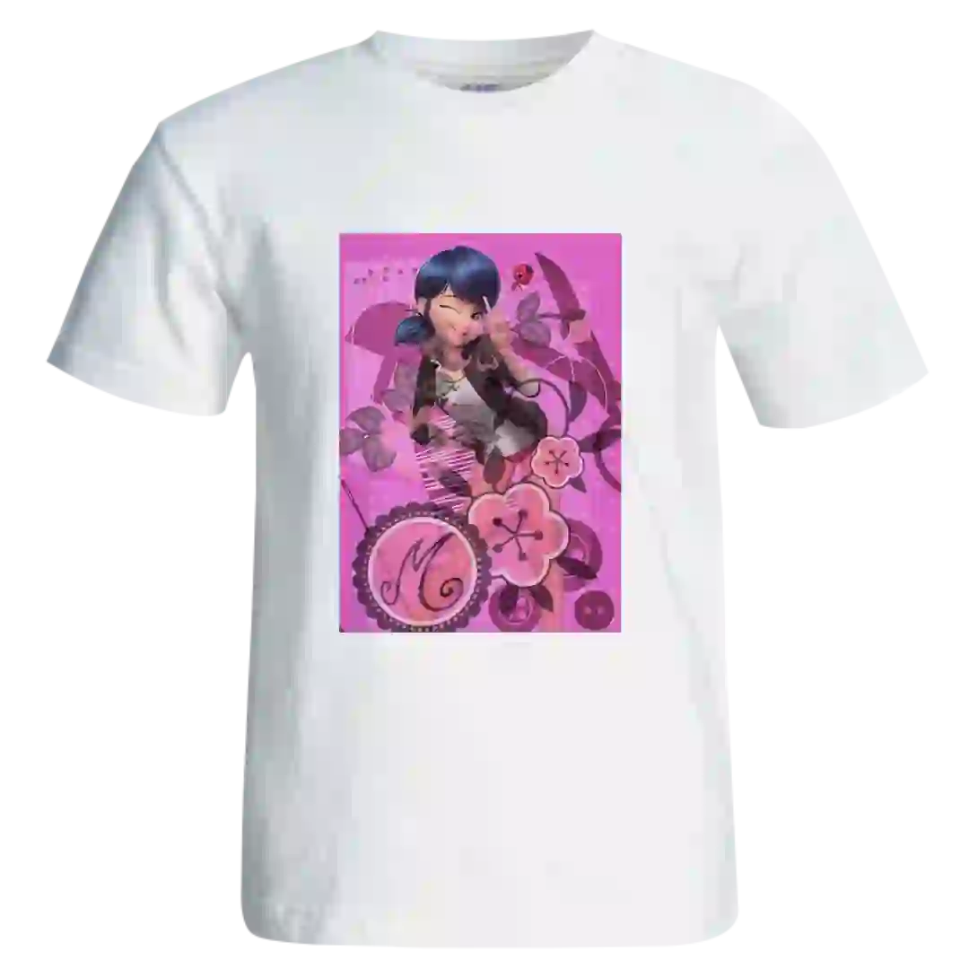 تیشرت انیمیشن دختر کفشدوزکی مدل F8