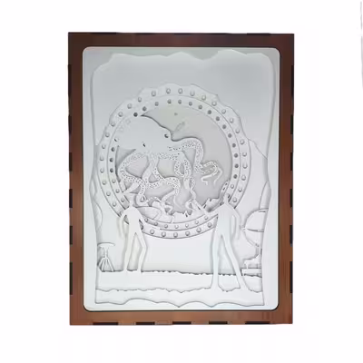 چراغ خواب مدل نایت باکس سه بعدی طرح اختاپوس کد SD43