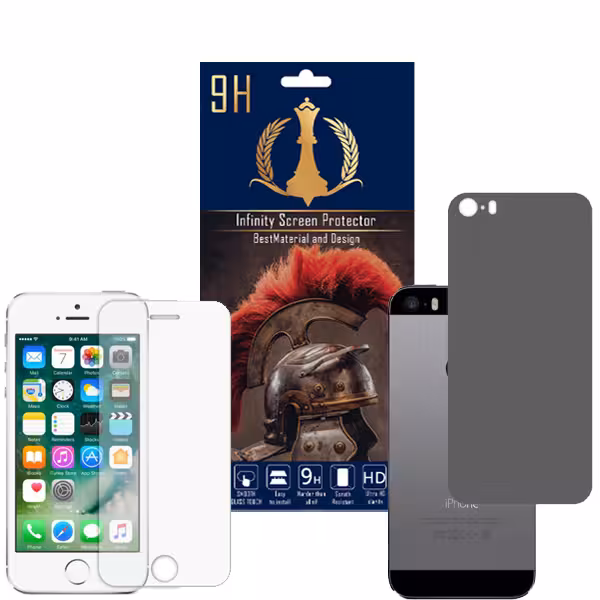 برچسب پوششی اینفینیتی مدل PR MAX مناسب برای گوشی موبایل اپل iPhone 5 / 5S / SE به همراه محافظ صفحه نمایش