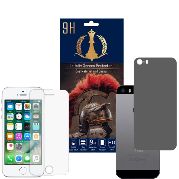 برچسب پوششی اینفینیتی مدل PR MAX مناسب برای گوشی موبایل اپل iPhone 5 / 5S / SE به همراه محافظ صفحه نمایش