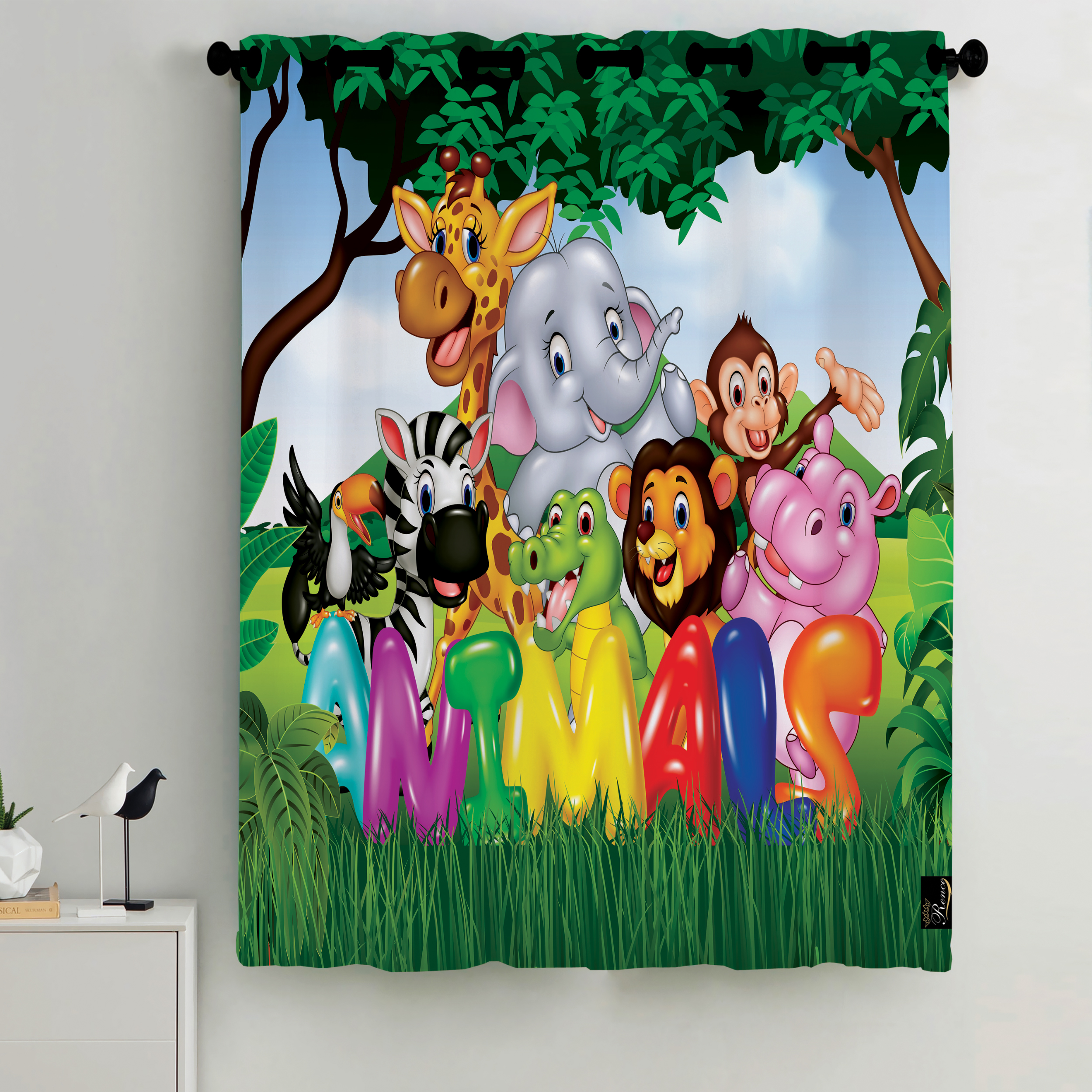 پرده مدل C2-50609 سایز 190x140 سانتی متر 