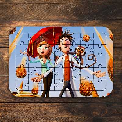 پازل 35 تکه طرح ابری با احتمال بارش کوفته قلقلی مدل NI1250 