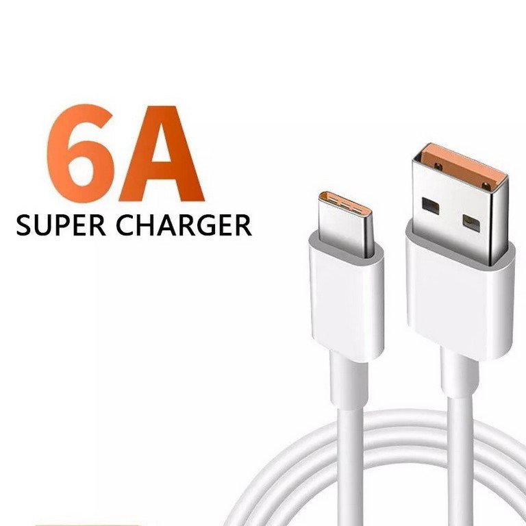 کابل پوکو X3 شیائومی مدل تایپ سی USB-C  فست شارژ  رنگ سفید سوکت نارنجی  