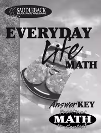 خرید و دانلود نسخه کامل کتاب Everyday Life Math (Answer Key) (Practical Math in Context)