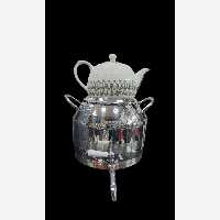 کتری قوری استیل دسینی  شیردار  دسته استیل 