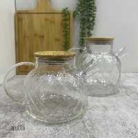 قوری پیرکس در بامبو بدنه شطرنجی