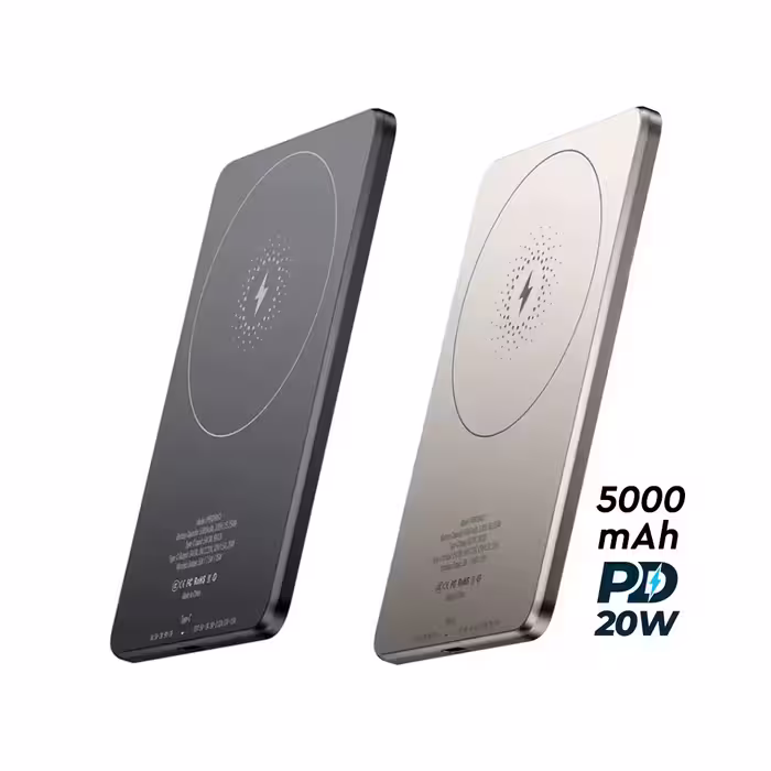 پاوربانک مگ سیف پاورولوژی مدل powerology ultra thin MagSafe Power Bank 5000mAh PD 20W