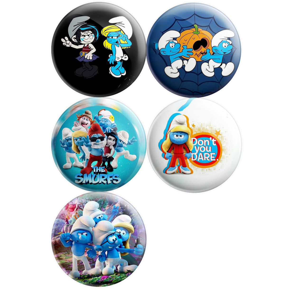 پیکسل پرمانه طرح اسمورف کد pmg5.10469 مجموعه 5 عددی