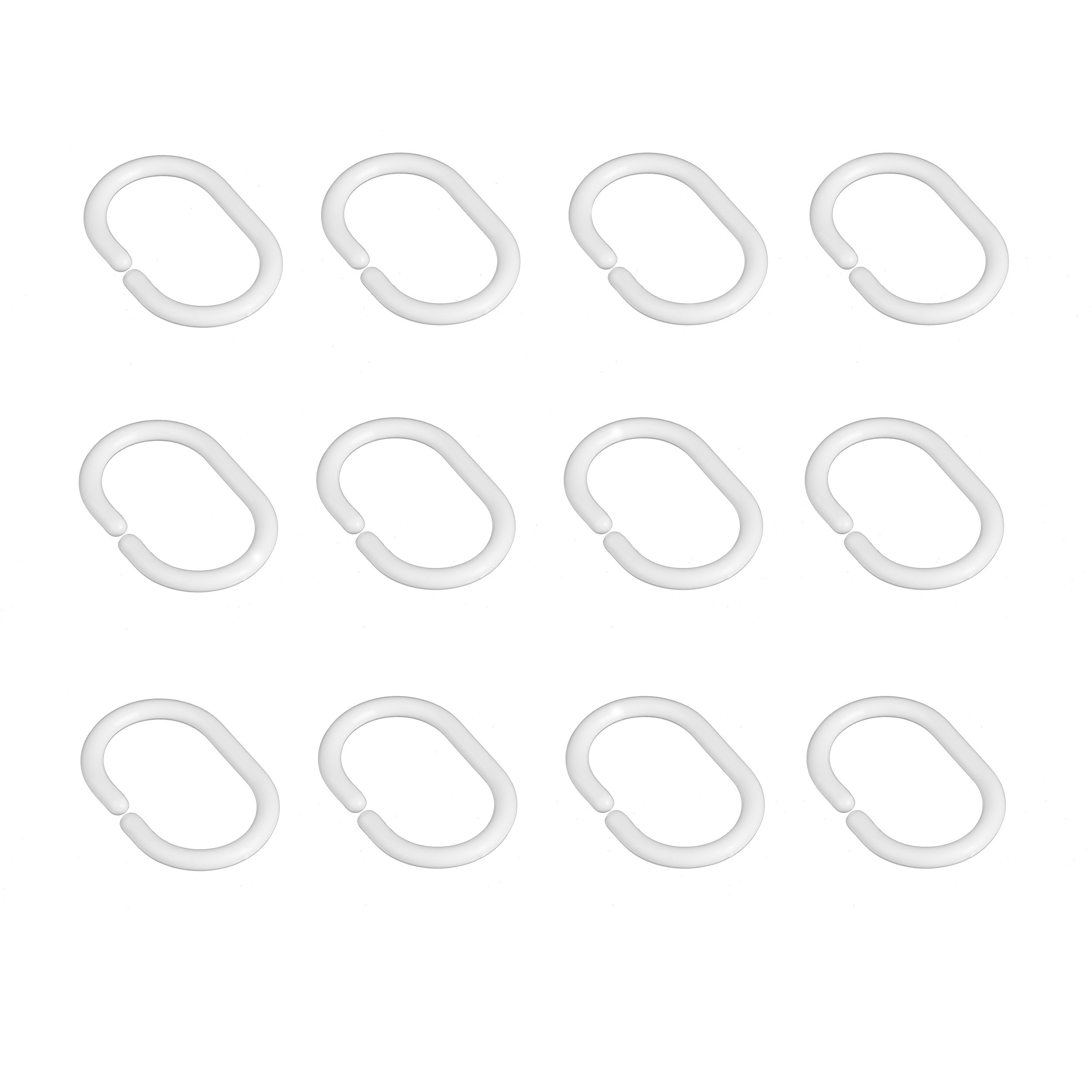 گیره پرده حمام دلفین کد BV-12 بسته 12 عددی 