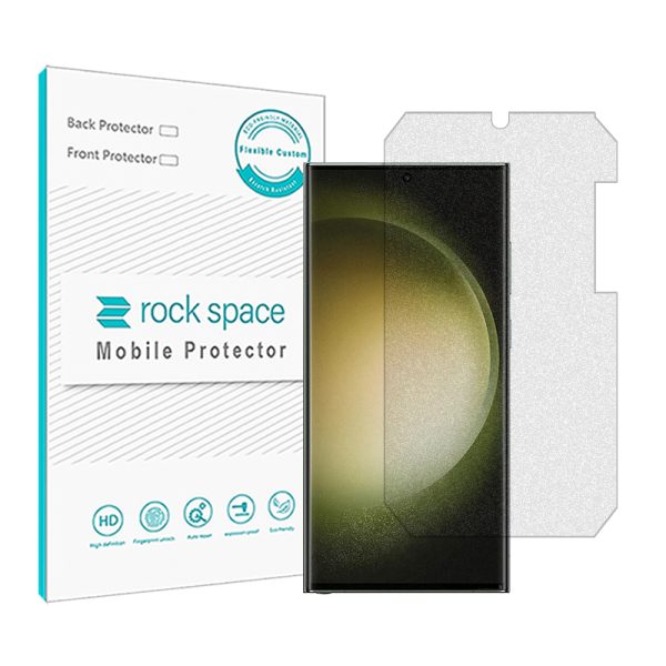 گلس سامسونگ S23 Ultra مدل نانو هیدروژل گیمینگ برند راک اسپیس سایز M کد25501