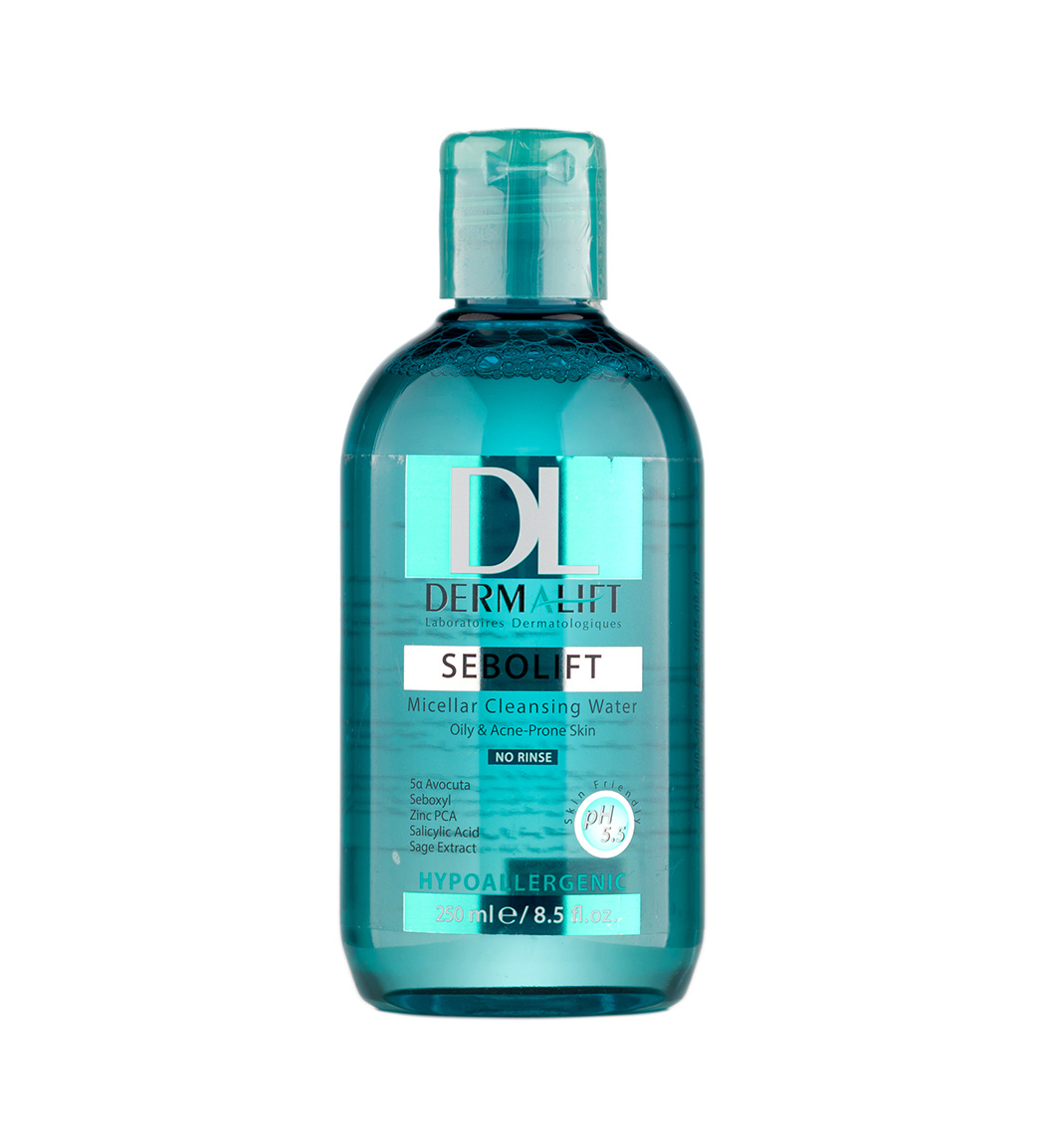 میسلار واتر پوست چرب درمالیفت مدل سبولیفت حجم 250mL