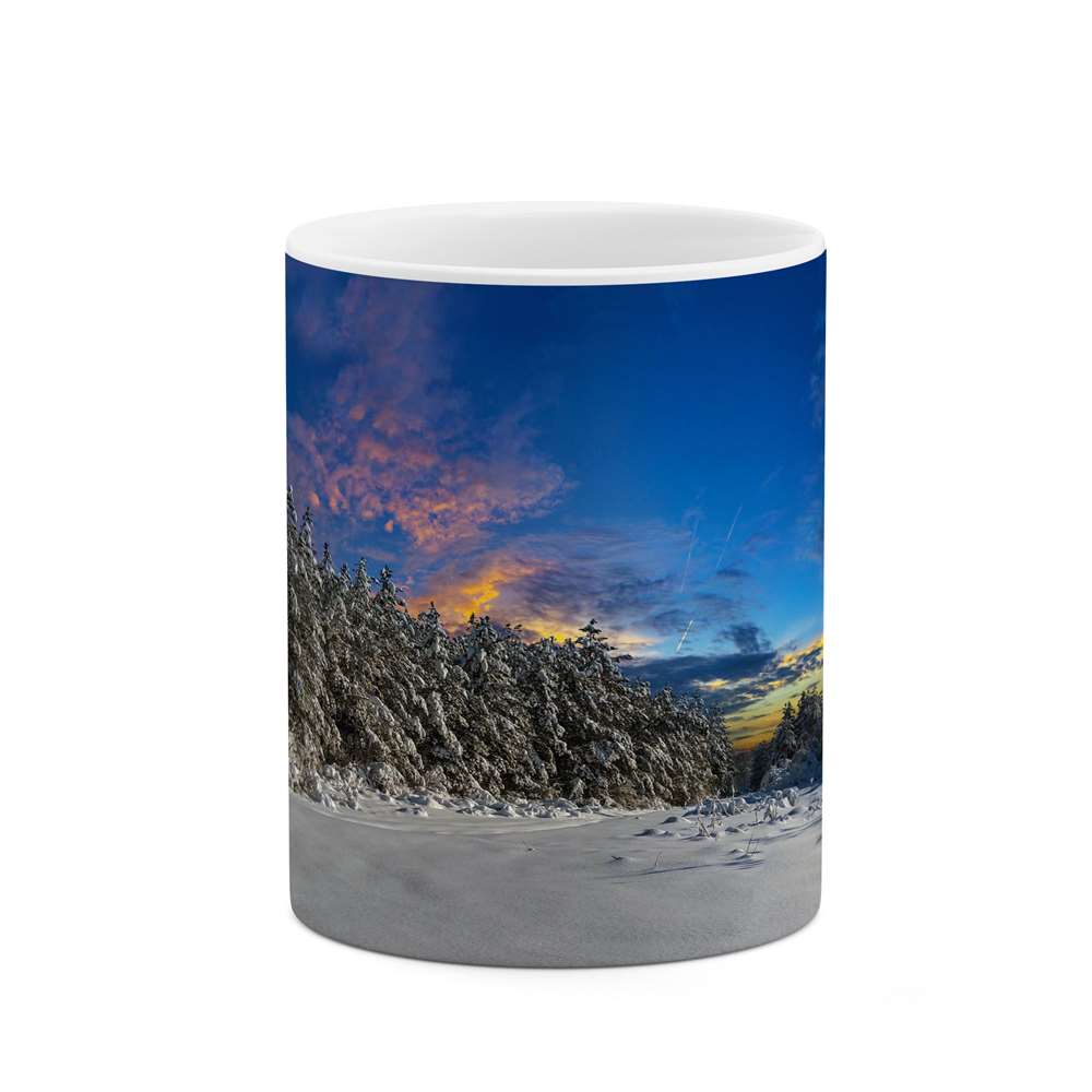 ماگ کاکتی طرح منظره برفی مدل mgs14916