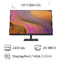 مانیتور استوک حرفه ای اچ پی HP P24h G5   اسپیکر