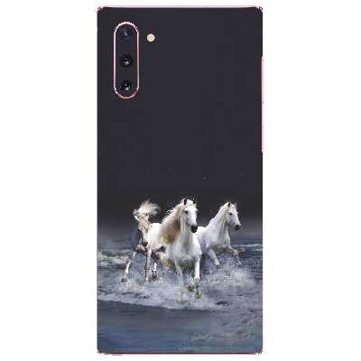 برچسب پوششی سلبیت مدلWhite Hoursesمناسب برای گوشی موبایل سامسونگ Galaxy Note 10