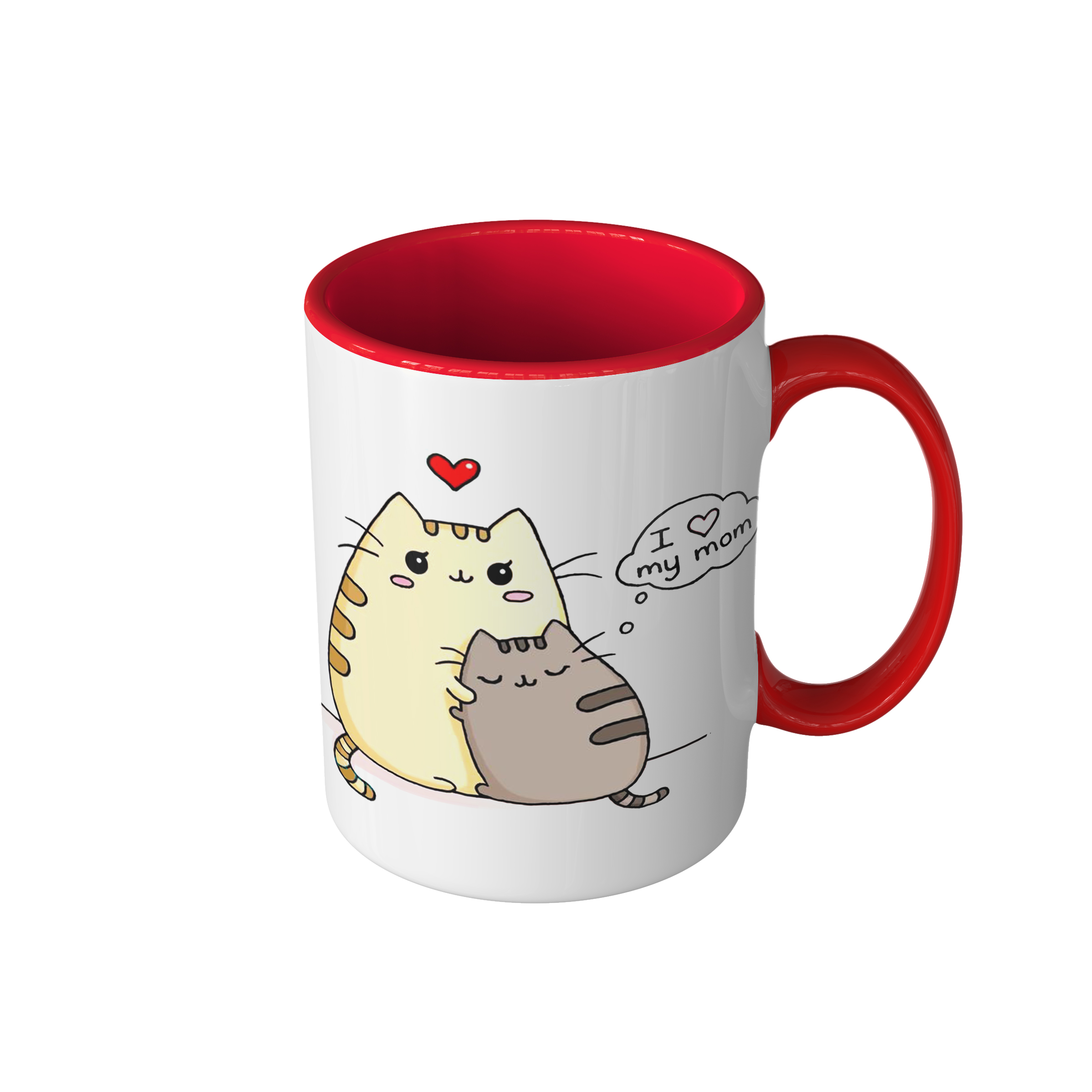 ماگ مدل روز مادر هدیه گربه و مادرش کد 2100