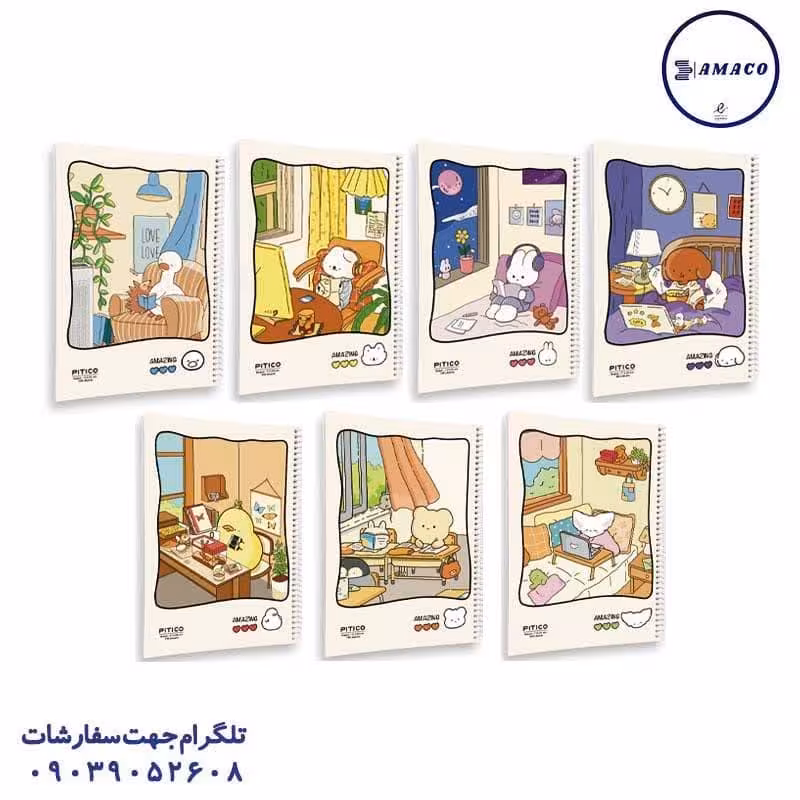 دفتر 100 مجلد  کد 385 پیتیکو