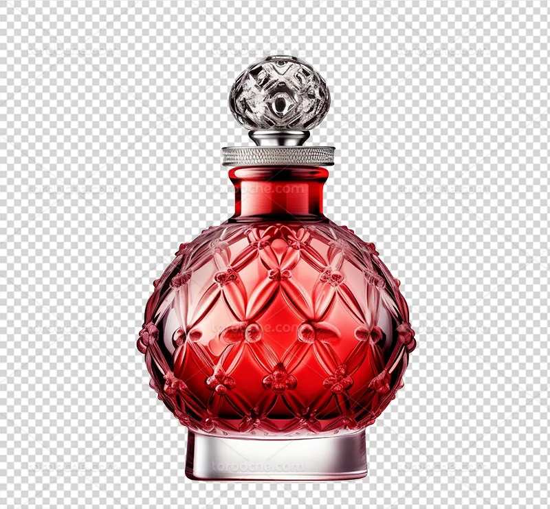 عکس PNG عطر زنانه قرمز | گرافیک با طعم تربچه