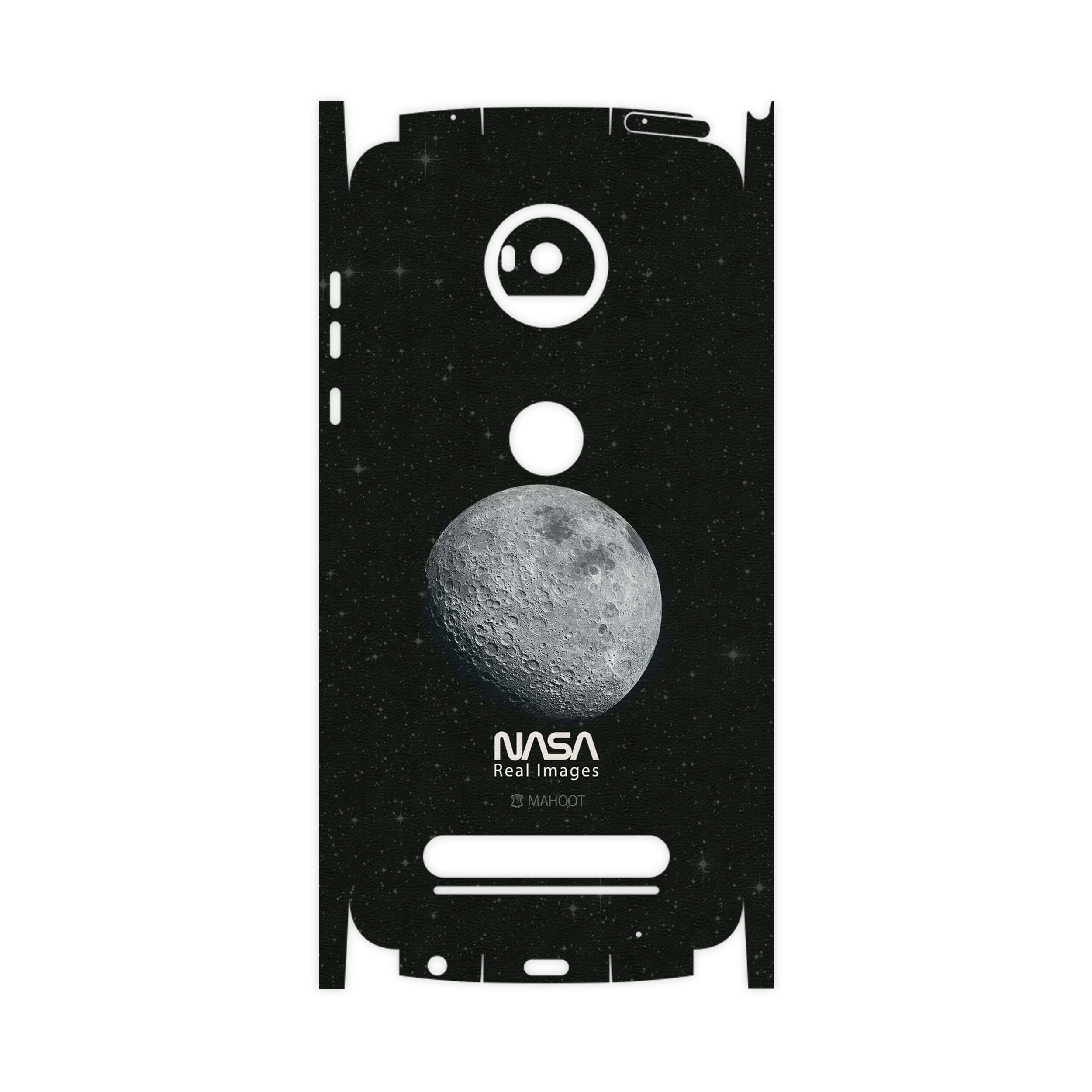 برچسب پوششی ماهوت مدل Moon-By-NASA-FullSkin مناسب برای گوشی موبایل موتورولا Moto Z2 Play