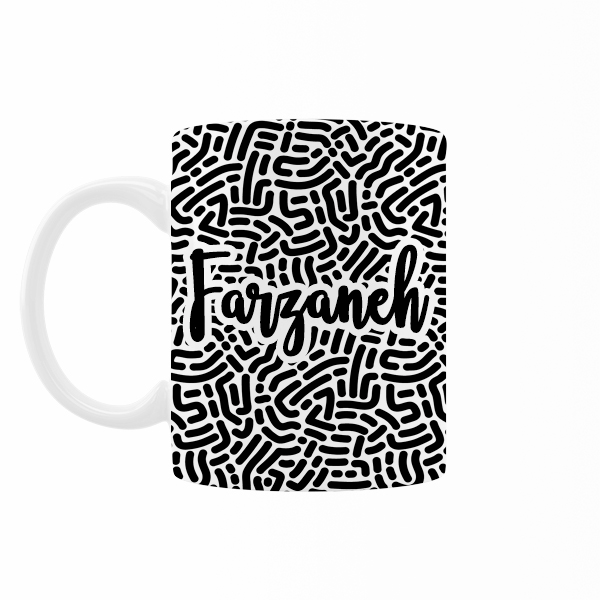 ماگ رژارت مدل اسم فرزانه