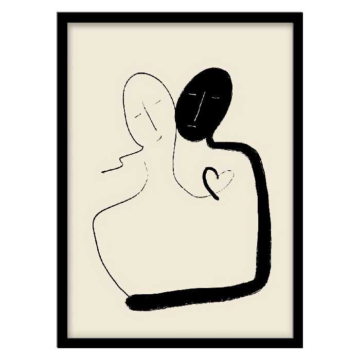 تابلو فورنیمو مدل لاین آرت ابسترکت و مینیمال کد 022B