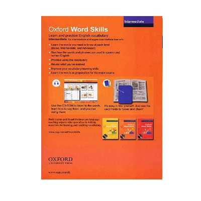 کتاب Oxford word skills Intermediate اثر Ruth Gairns And Stuart Redman انتشارات الوندپویان