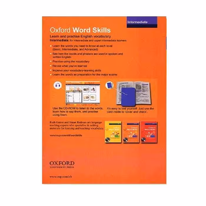 کتاب Oxford word skills Intermediate اثر Ruth Gairns And Stuart Redman انتشارات الوندپویان