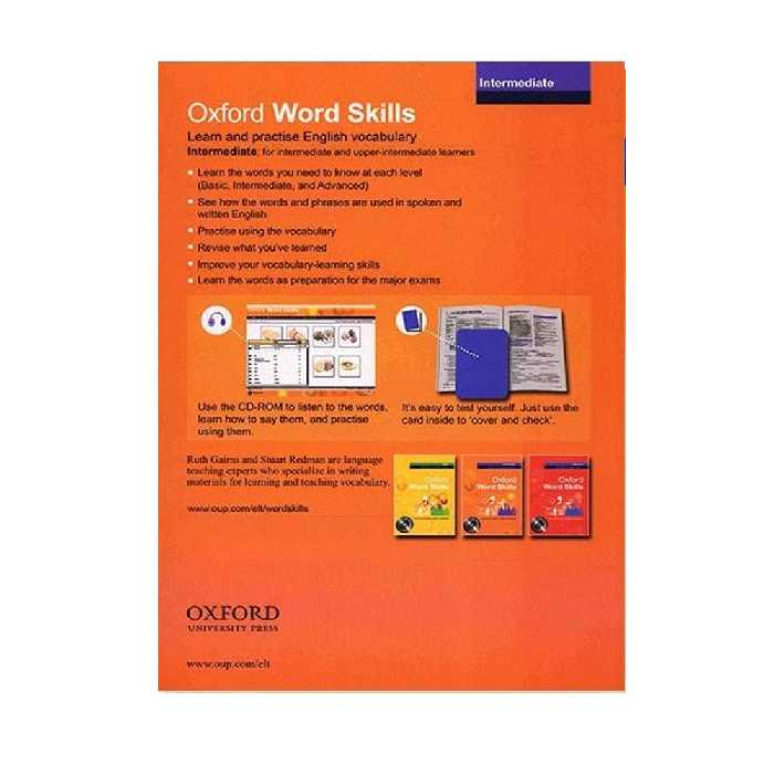 کتاب Oxford word skills Intermediate اثر Ruth Gairns And Stuart Redman انتشارات الوندپویان