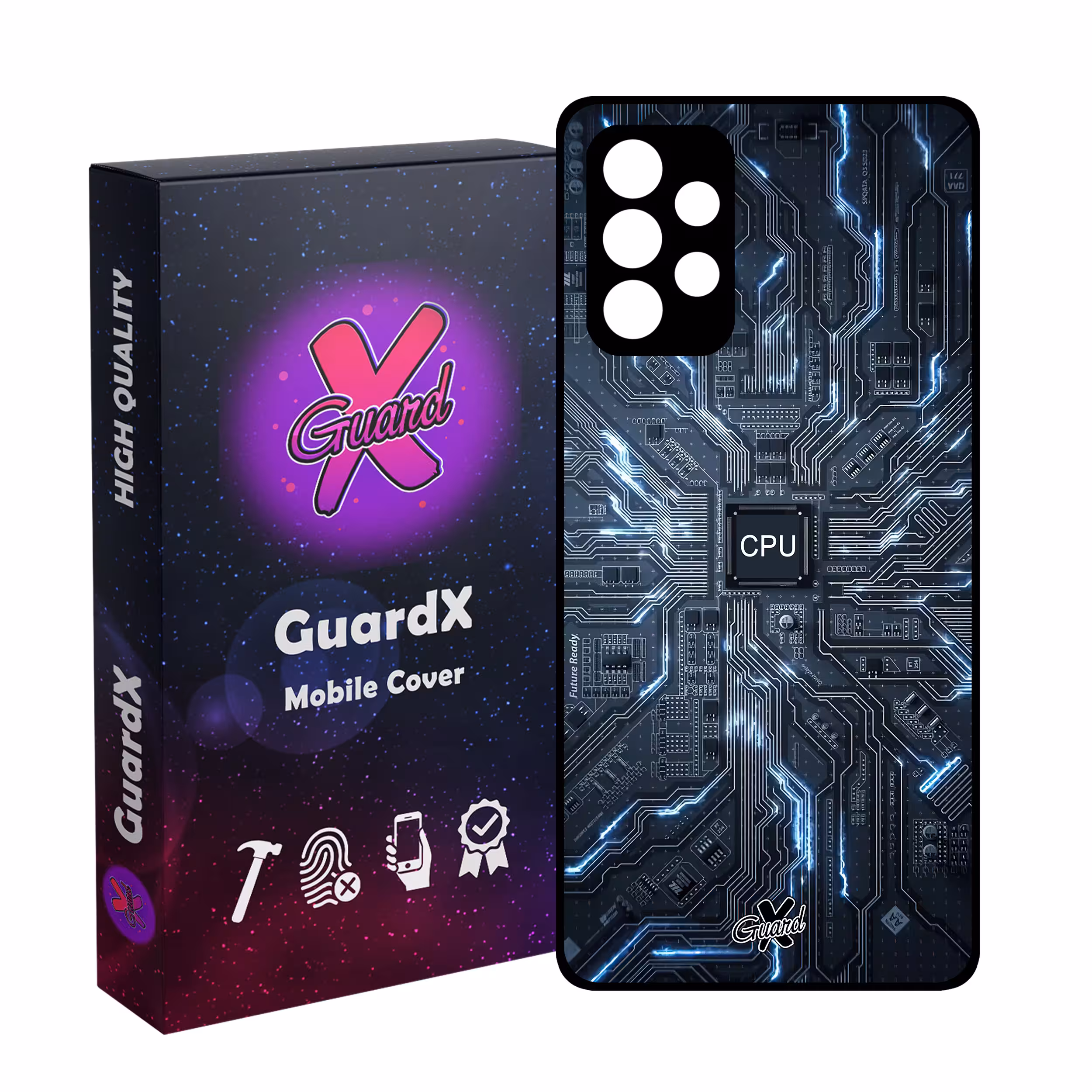 کاور گارد ایکس طرح CPU مدل Glass10504 مناسب برای گوشی موبایل سامسونگ Galaxy A72