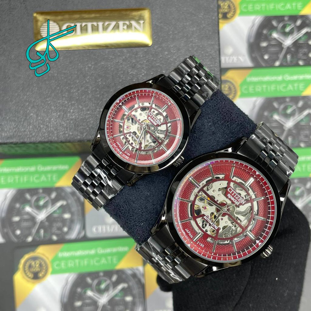 خرید ست ساعت زنانه و مردانه سیتیزن اتومات کیفیت عالی رنگ ثابت کد 2116472 - ردگل