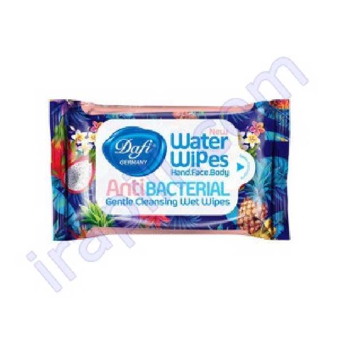 دستمال مرطوب آنتی باکتریال دست و صورت طرح میوه های استوایی دافی 12عددی