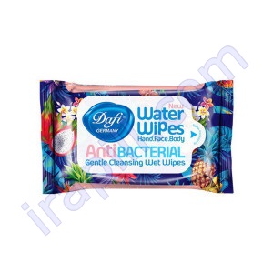 دستمال مرطوب آنتی باکتریال دست و صورت طرح میوه های استوایی دافی 12عددی