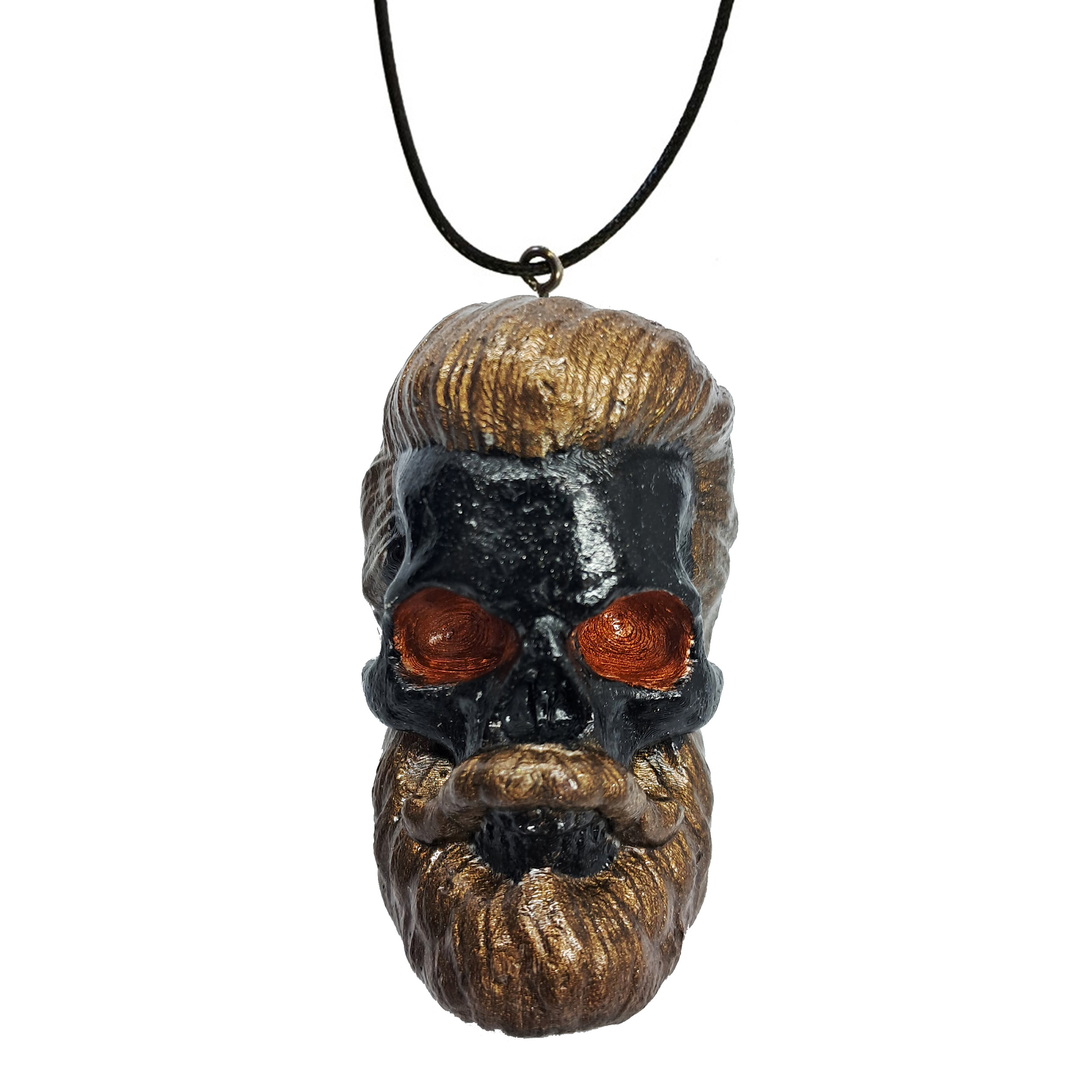 گردنبند مدل اسکلت فشن ریش دار کد P.21.1.3