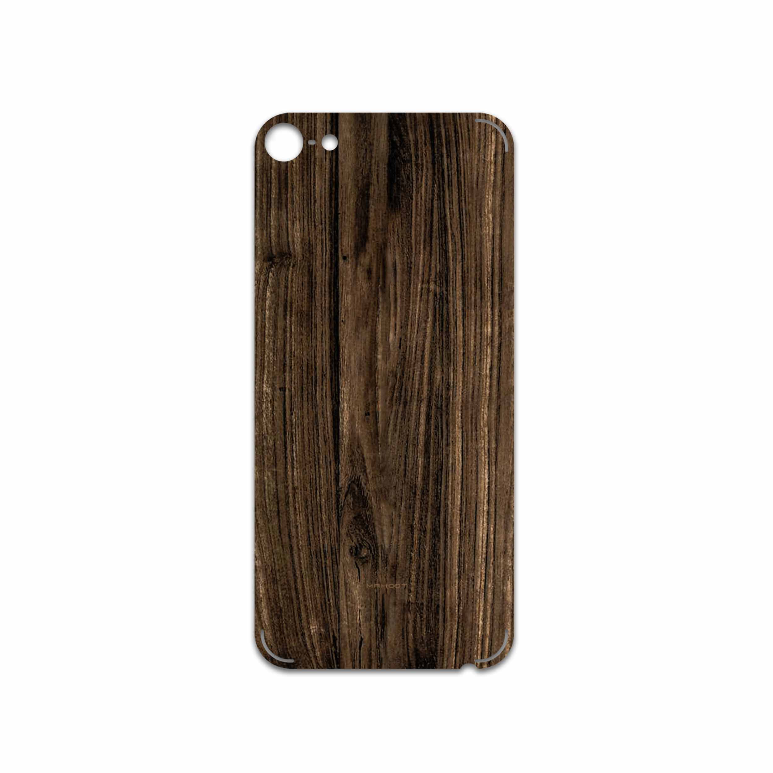 برچسب پوششی ماهوت مدل Dark-Walnut-Wood مناسب برای گوشی موبایل اپل iPod touch 6th generation