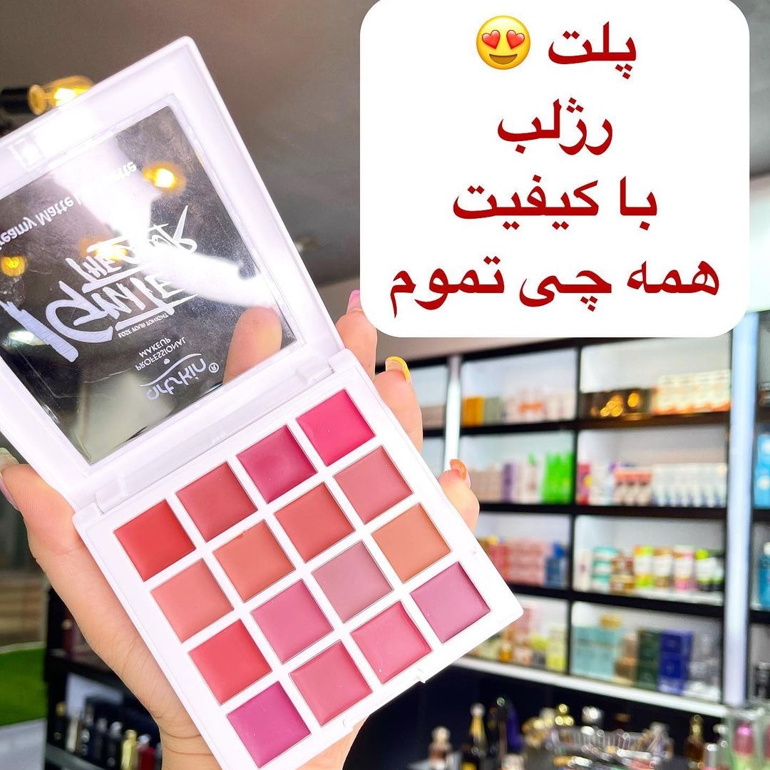 پالت رژ لب 16 رنگ آرت اسکین