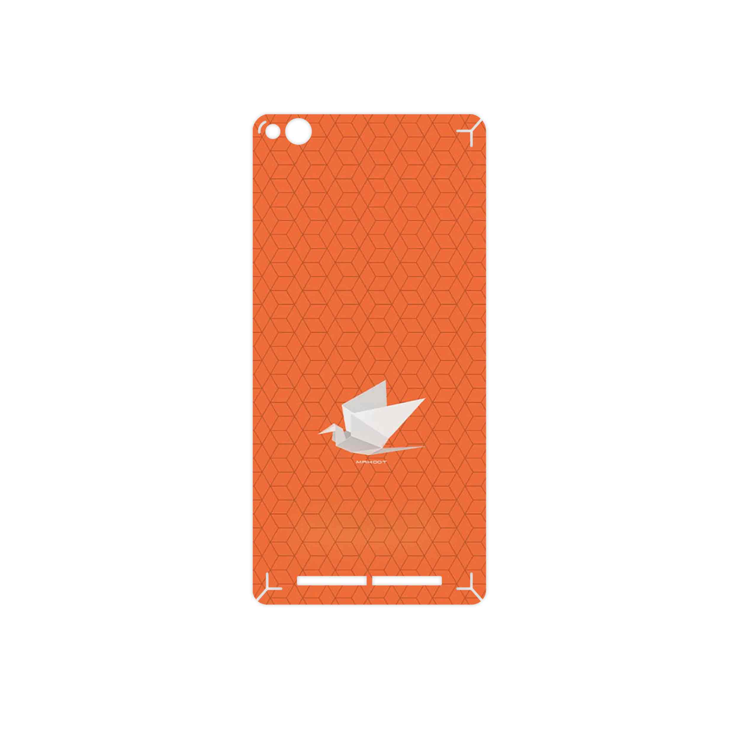 برچسب پوششی ماهوت مدل Minimalist origami bird مناسب برای گوشی موبایل شیائومی Redmi 3
