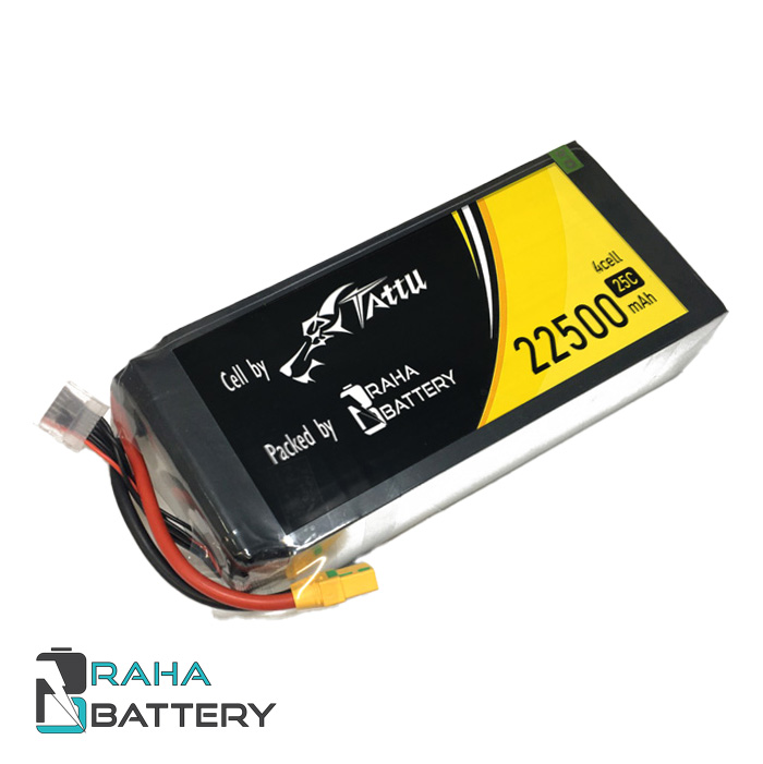 باتری لیتیوم پلیمر 4 سل (High Voltage) Tattu 22500mAh 25C