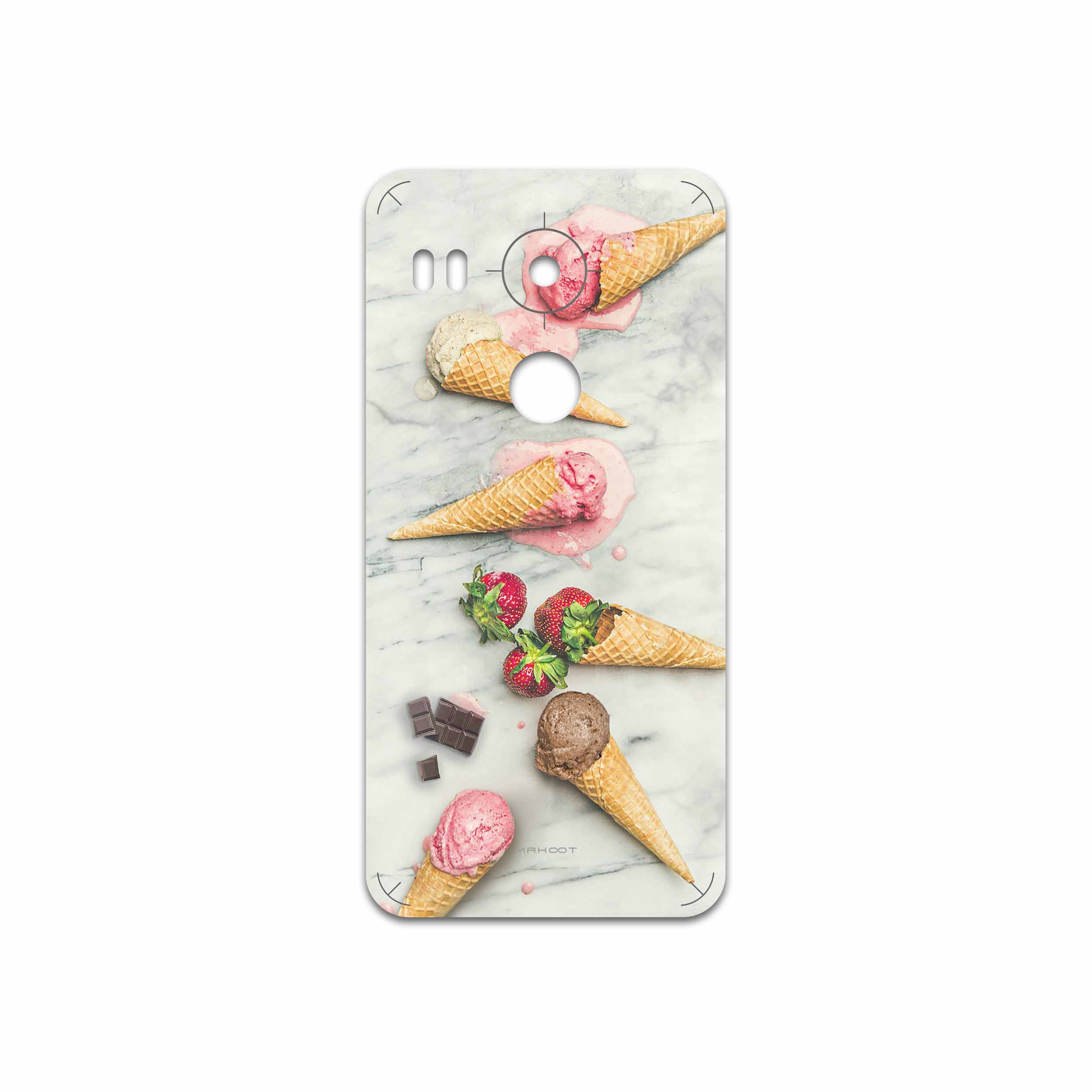 برچسب پوششی ماهوت مدل Funnel ice cream مناسب برای گوشی موبایل گوگل Nexus 5X