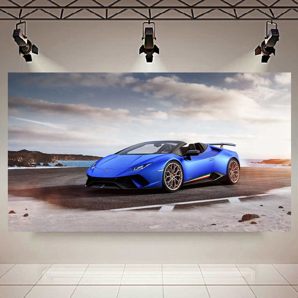 تابلو بوم طرح ماشین مدل لامبورگینی Hurakan کد AR5230