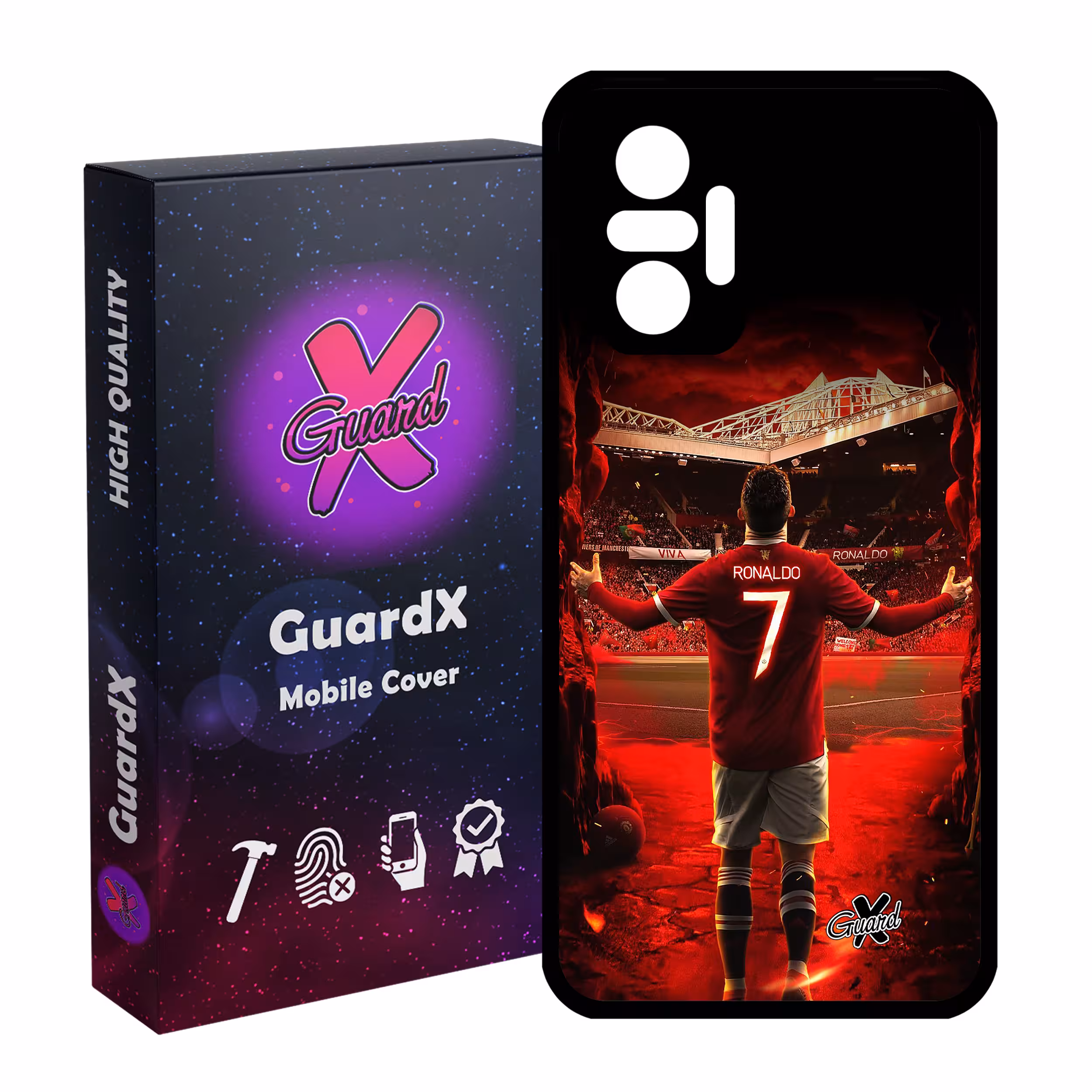 کاور گارد ایکس طرح Ronaldo مدل Glass10397 مناسب برای گوشی موبایل شیائومی Redmi Note 10 Pro / Note 10 Pro Max