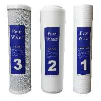 فیلتر تصفیه آب زیر سینک پیور واتر مدل  VIE بسته 3 عددی