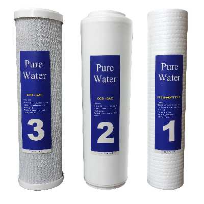 فیلتر تصفیه آب زیر سینک پیور واتر مدل  VIE بسته 3 عددی