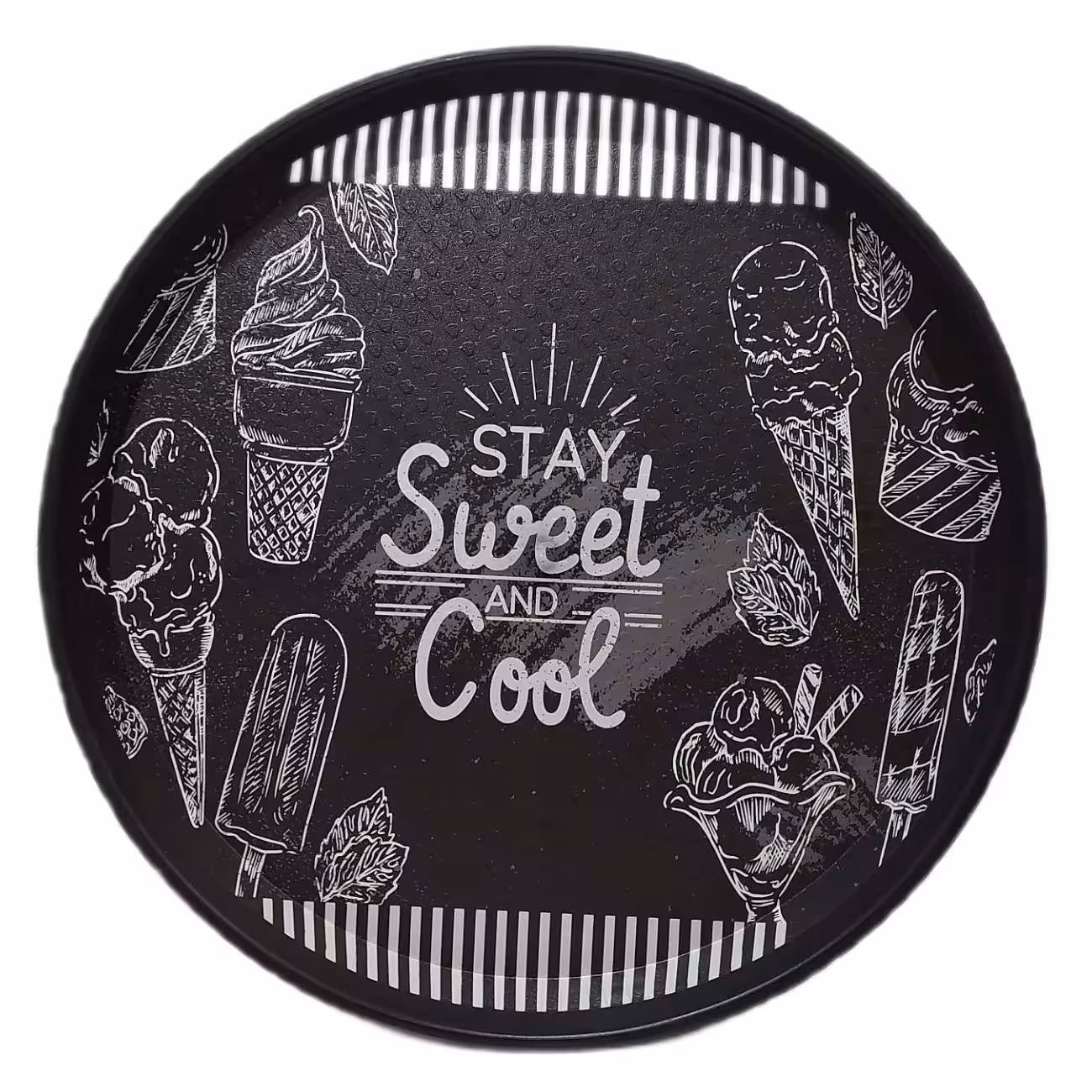 سینی مدل گرد طرح STAY SWEET