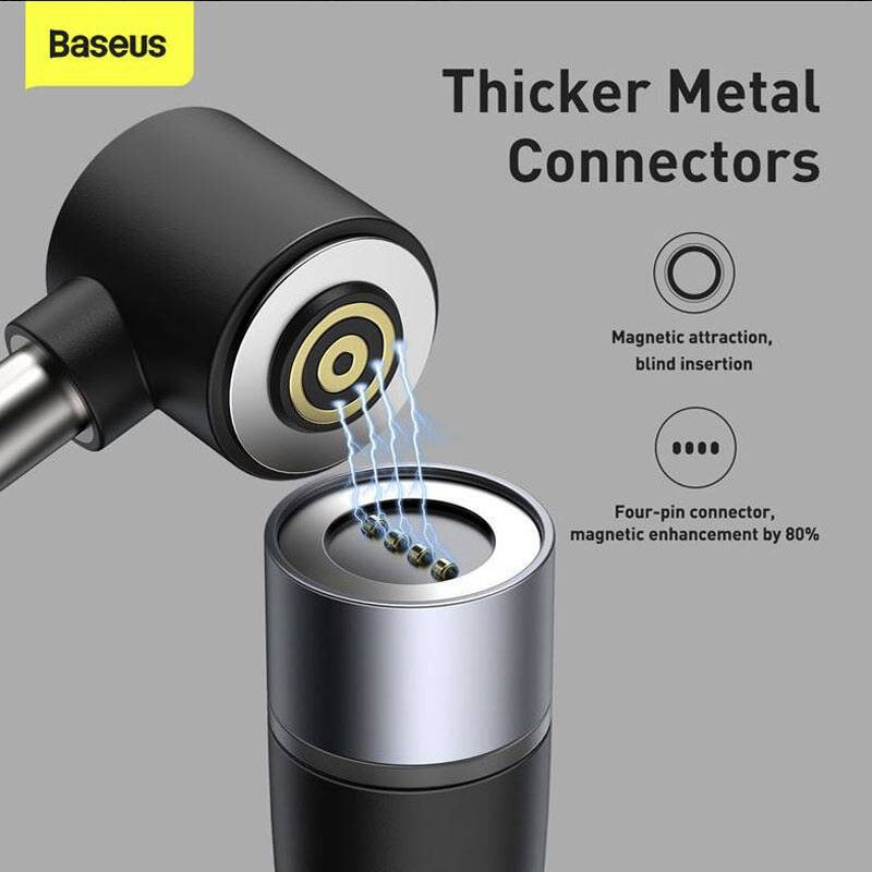 کابل مگنتی تبدیل Type-c به پورت گرد DC باسئوس مدل CATXC-T01 Baseus