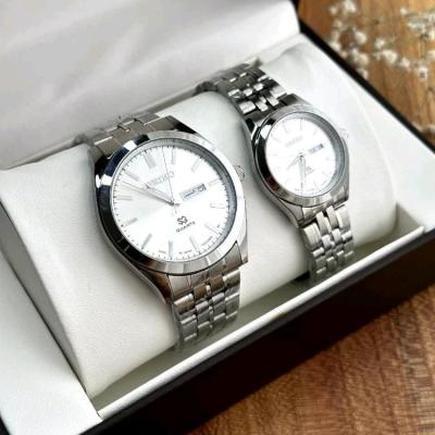 ست ساعت اقتصادی سیکو صفحه سفید رنگ SEIKO