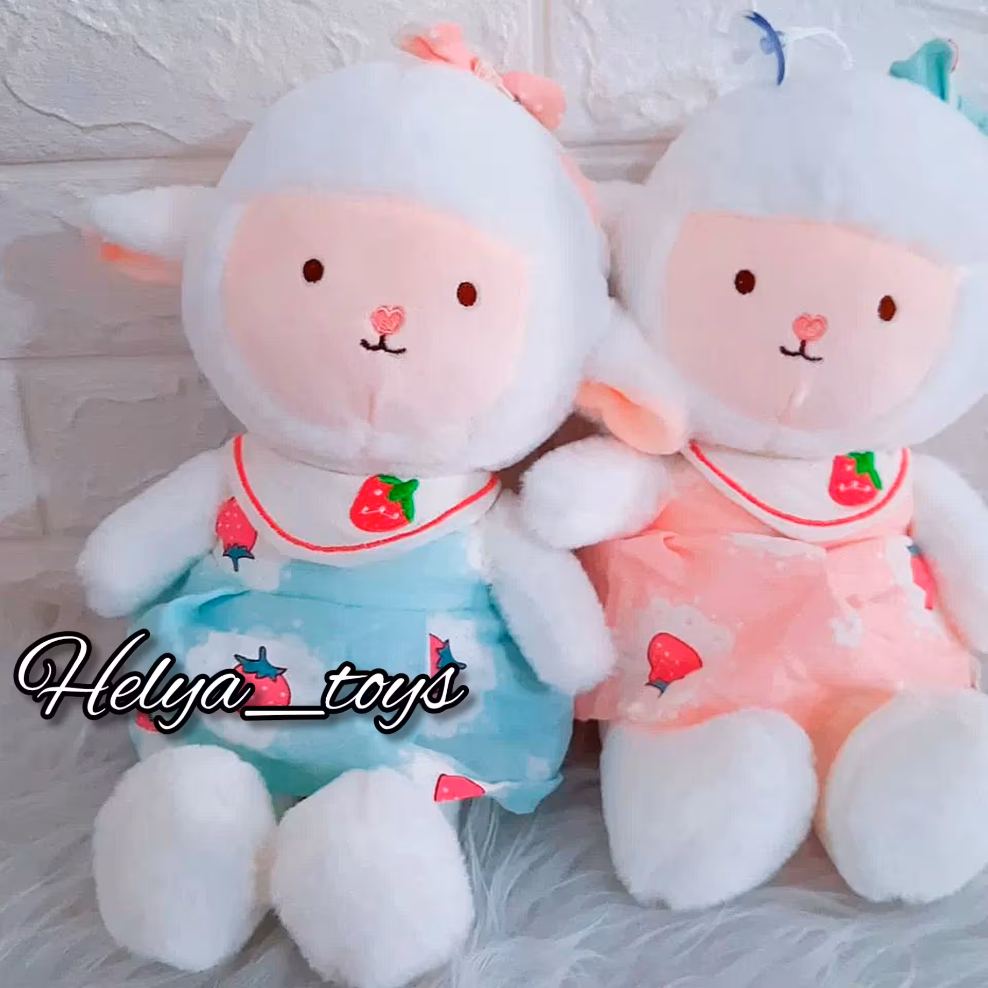 عروسک بره توت فرنگی سایز 30 