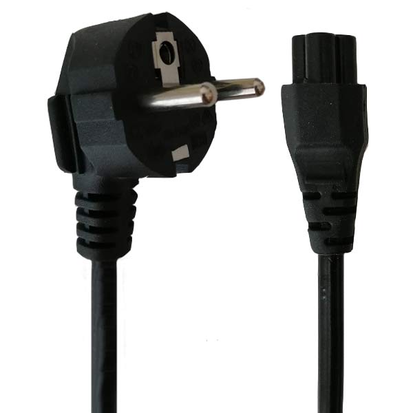  کابل برق 3 پین منبع تغذیه لپ تاپ کد 087 طول 1.7 متر