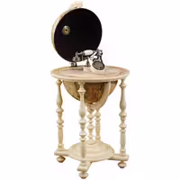 تلفن چوبی با میز کره لوتوس مدل HERMIA کد TG-817 رنگ CR